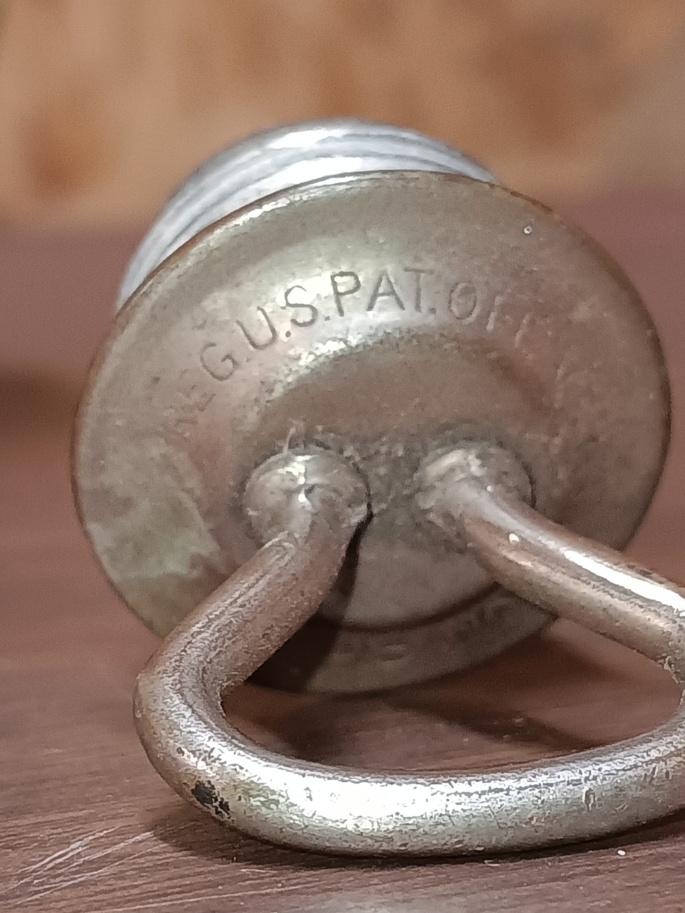 World War 1 Era Vintage-Style Round Metal Flask in Silver - Picture 7 of 16